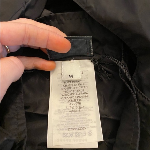 Gucci Black Windbreaker Rain Jacket Poncho One Size - Picture 12 of 16